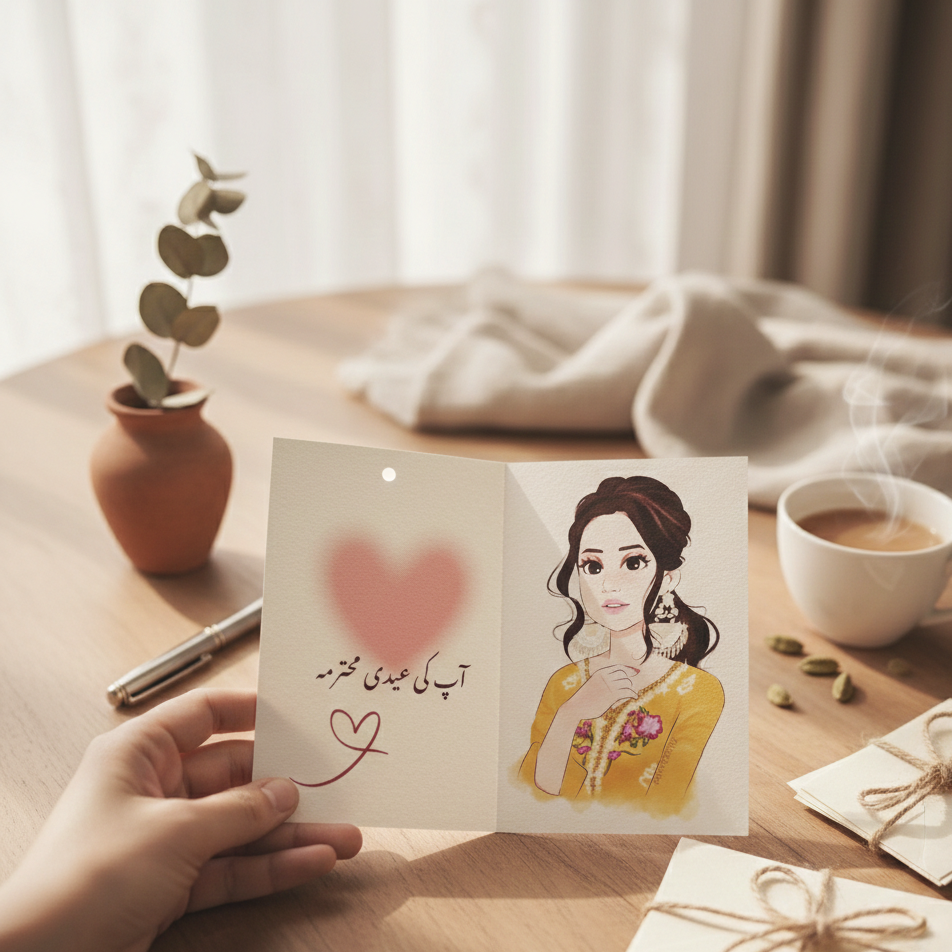 Eidi Card �4x5 Size , Single Card Only (Random Design)