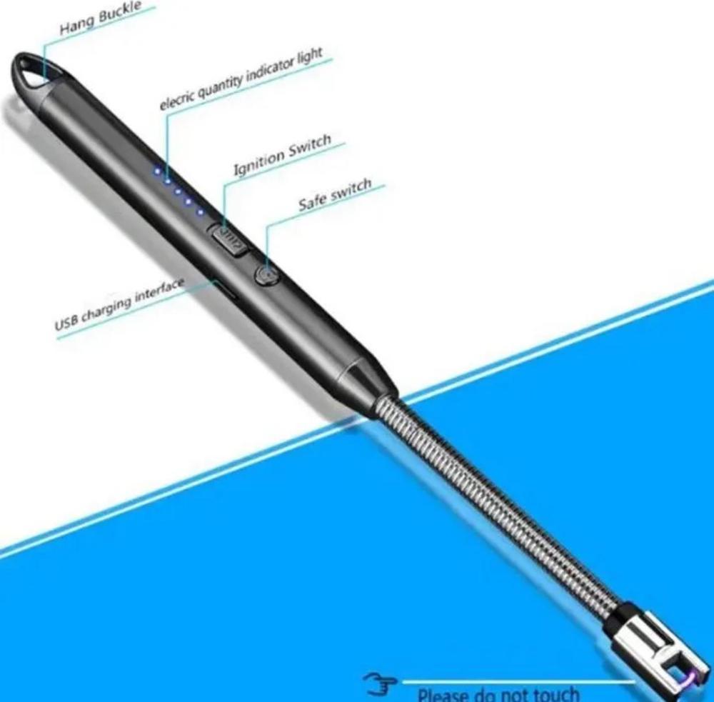 Rechargeable USB Electric Candle Lighter �Windproof Flameless Plasma Arc Lighter with 360? Flexible Long Neck
