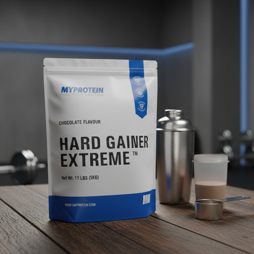 Myprotein Hard Gainer Extreme  �High-Calorie Chocolate Mass Gainer for Rapid Muscle Growth, Strength & Weight Gain Support 11lbs (5kg)