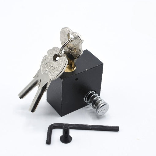 100% Secure Motorcycle Side Lock �No Welding Required �Black L-Key Anti-Theft Handle & Push Lock ( 1Pc )