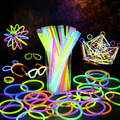 Deno Swim Premium Glow Sticks Party Pack (50pcs in 1 Box) �8 Hours Long-Lasting Glow