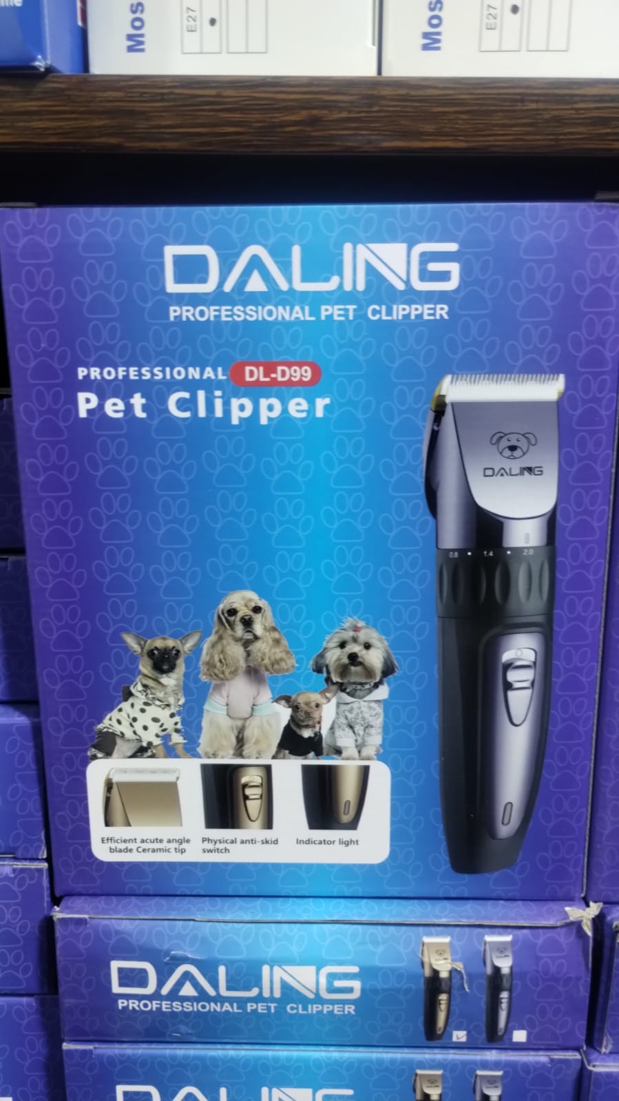 Daling Rechargeable Professional Pet Clipper Electric Grooming Trimmer for Dogs & Cats