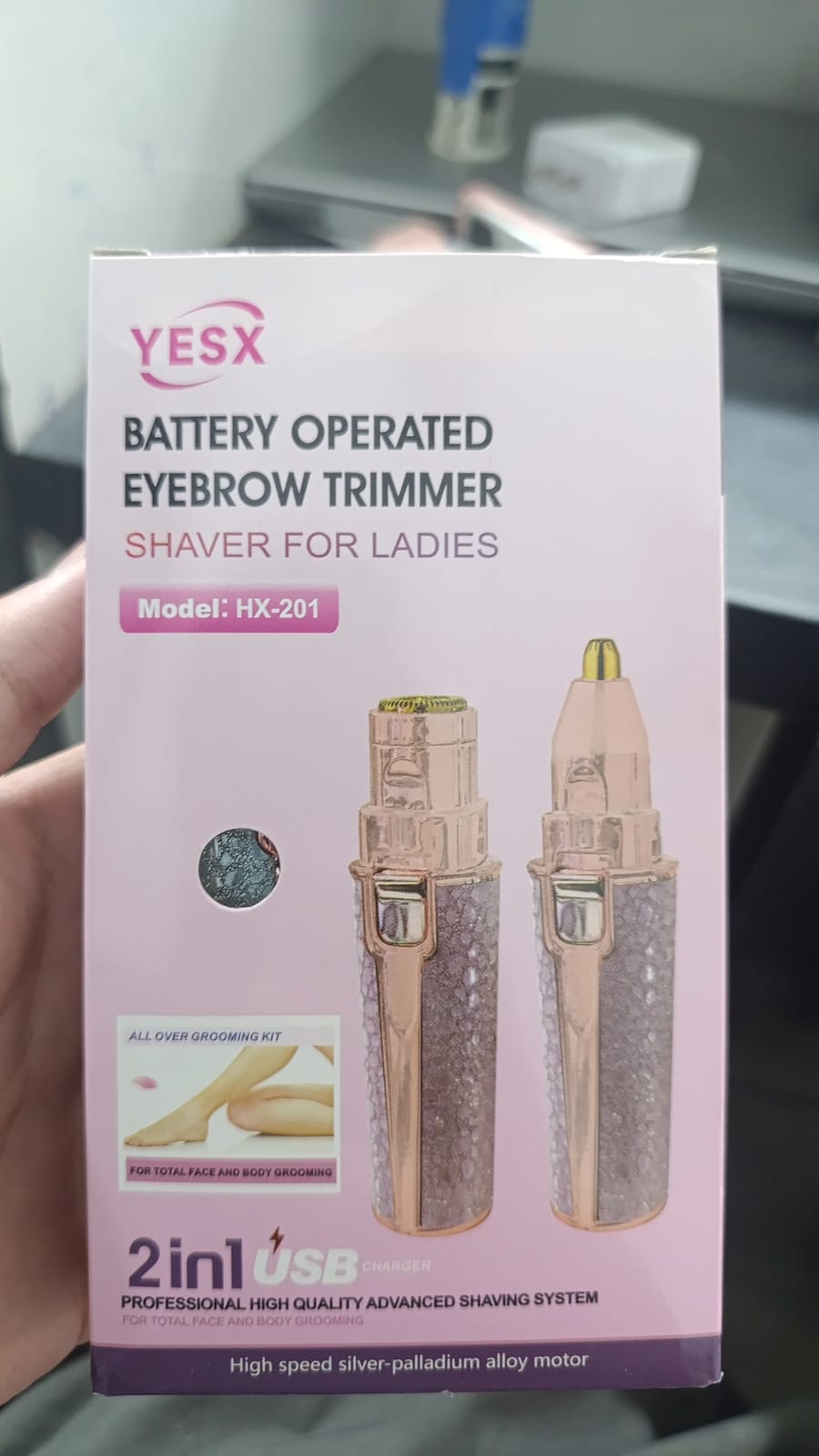 YESX HX-201 2-in-1 Eyebrow Trimmer & Facial