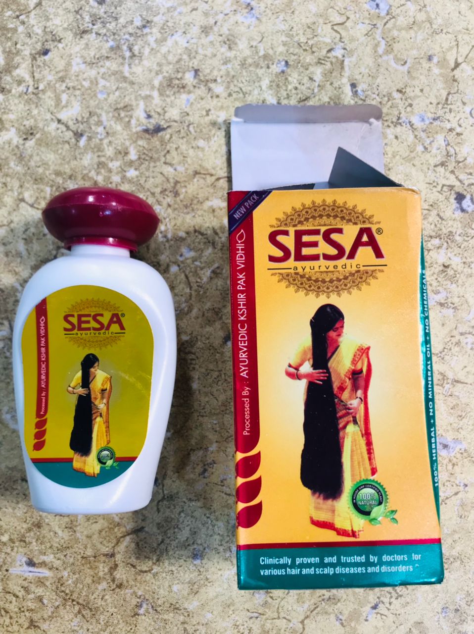 SESA Hair Oil 100ml �Anti Dandruff & Lice | For Hair Growth, Scalp Infection & Stress Relief | Made in India