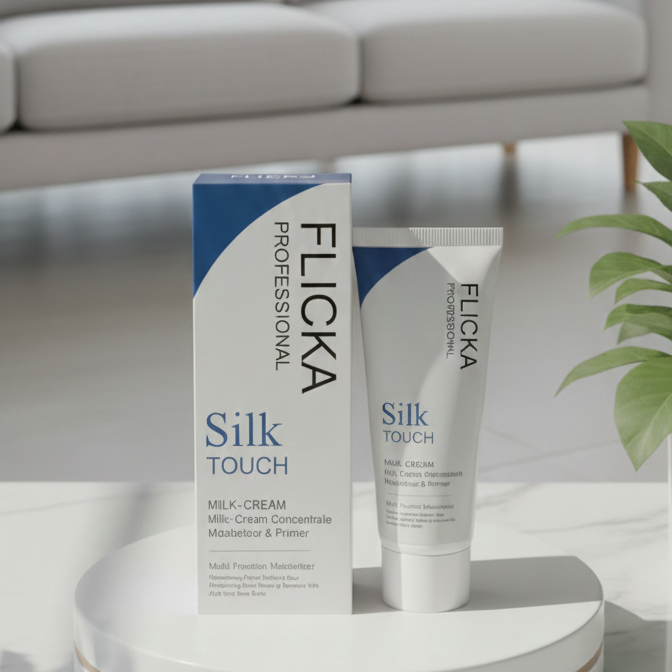FLiCKA Silk Touch 3-in-1 Moisturizer & Primer | Hydrating, Lightweight, Long-Lasting | Pore Minimizer |