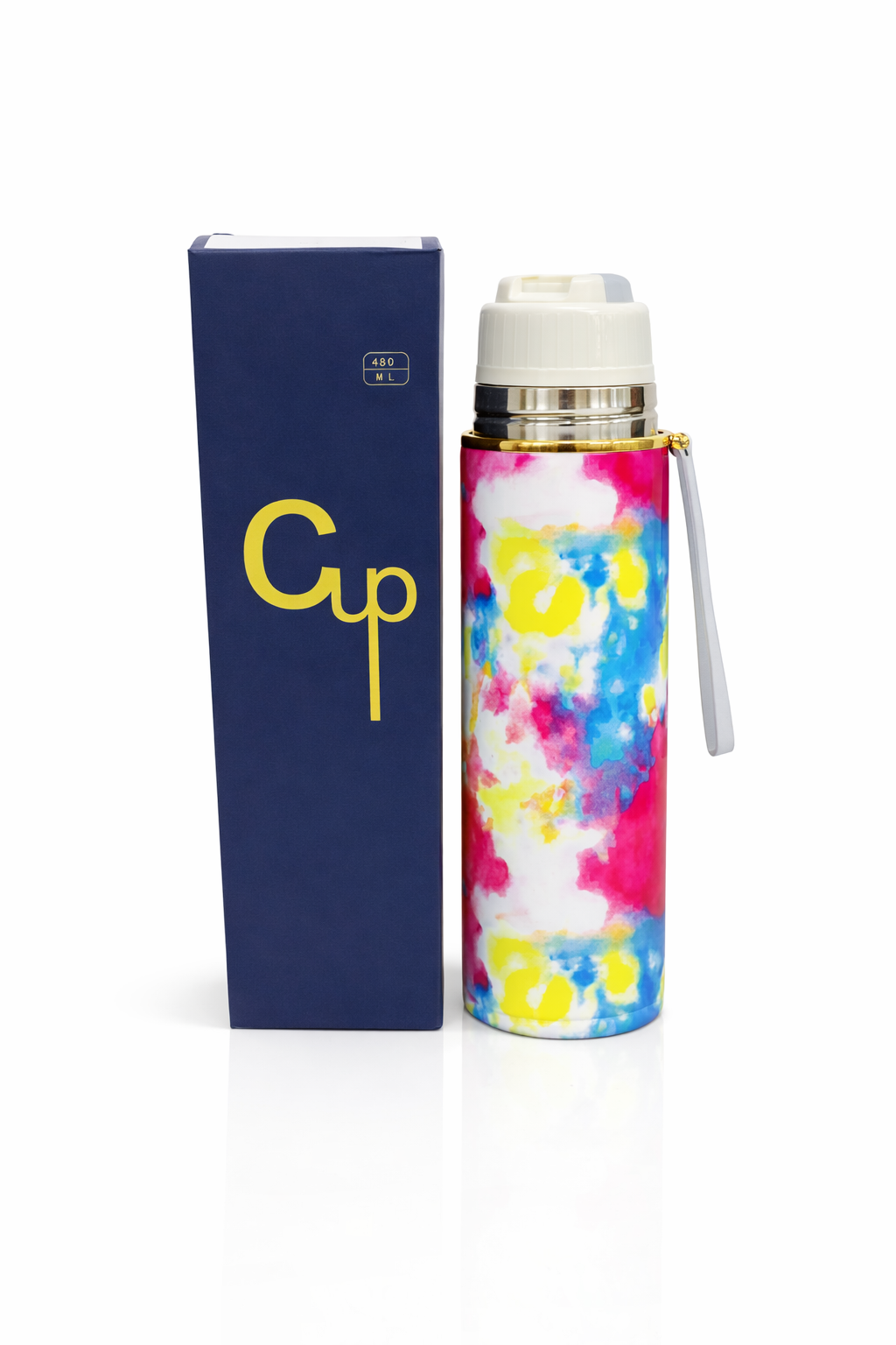 Stylish Printed Water Bottle 650ML �Leak Proof Stainless Steel | Trendy Design With Box | Premium Quality Random Color