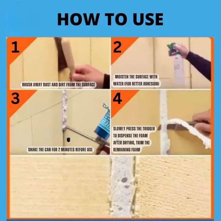 PU Foam Sealant �High-Performance Insulating & Leak-Proofing Expanding Foam - 750ml - THREE GUYS (German Engineered) l Crack Filler | P U