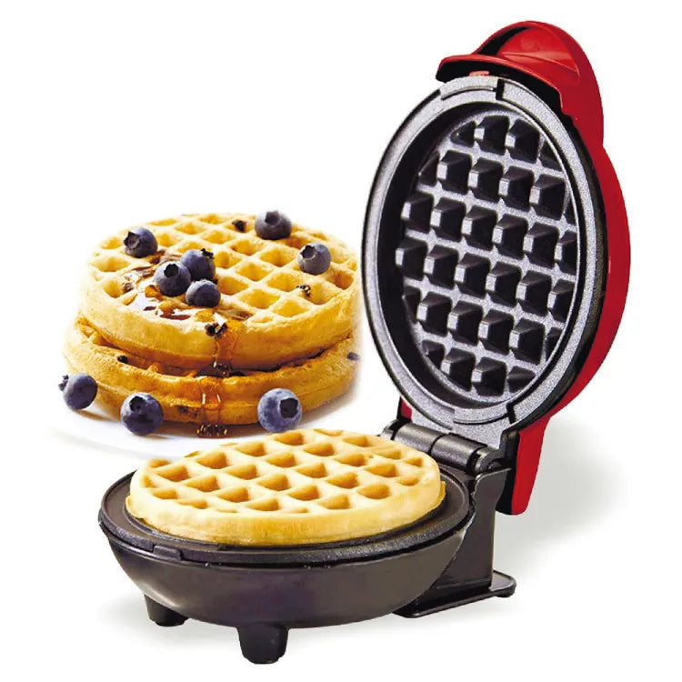 Mini Waffle Maker Breakfast Machine Non Stick Easy Clean  (random color )