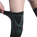 1 Pc Compression Knee Pads Support Sleeve Protector Elastic Kneepad Brace Spring Support Volleyball Running Silicone Long Full Legs Sleeve Arthritis Running Gym Sport (high quality )