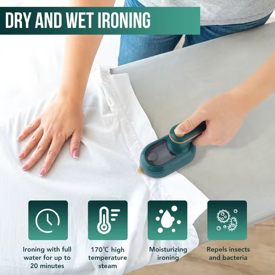 Mini 180? Rotatable Handheld Steam Iron �Foldable Travel Garment Steamer for Quick & Professional Wrinkle Removal