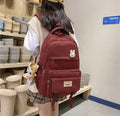 Korean Style School & College Backpack | 48cm x 28cm | Trendy & Spacious | Durable Daypack for Students | Blue