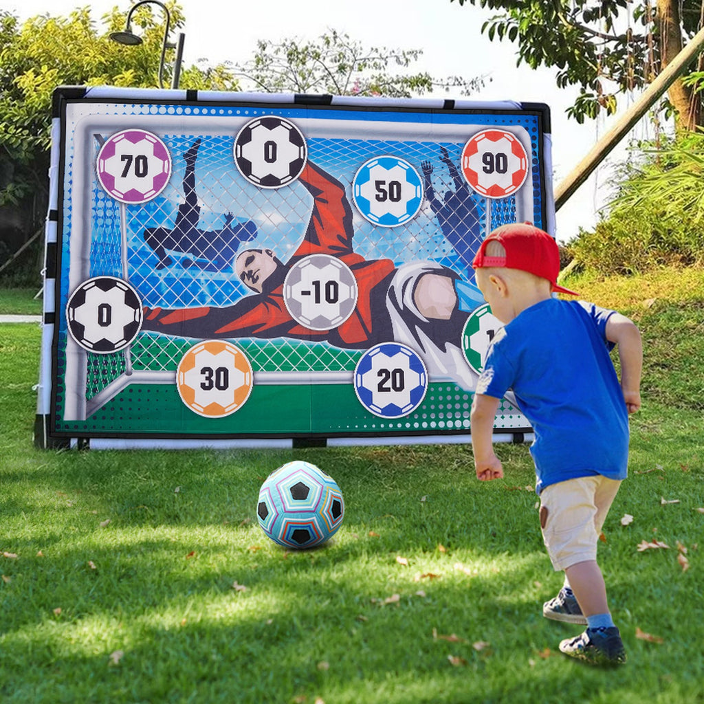 Indoor Outdoor Sticky Soccer Target Mat Game