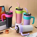 Premium 40oz Thermos Travel Mug with Handle, Leakproof