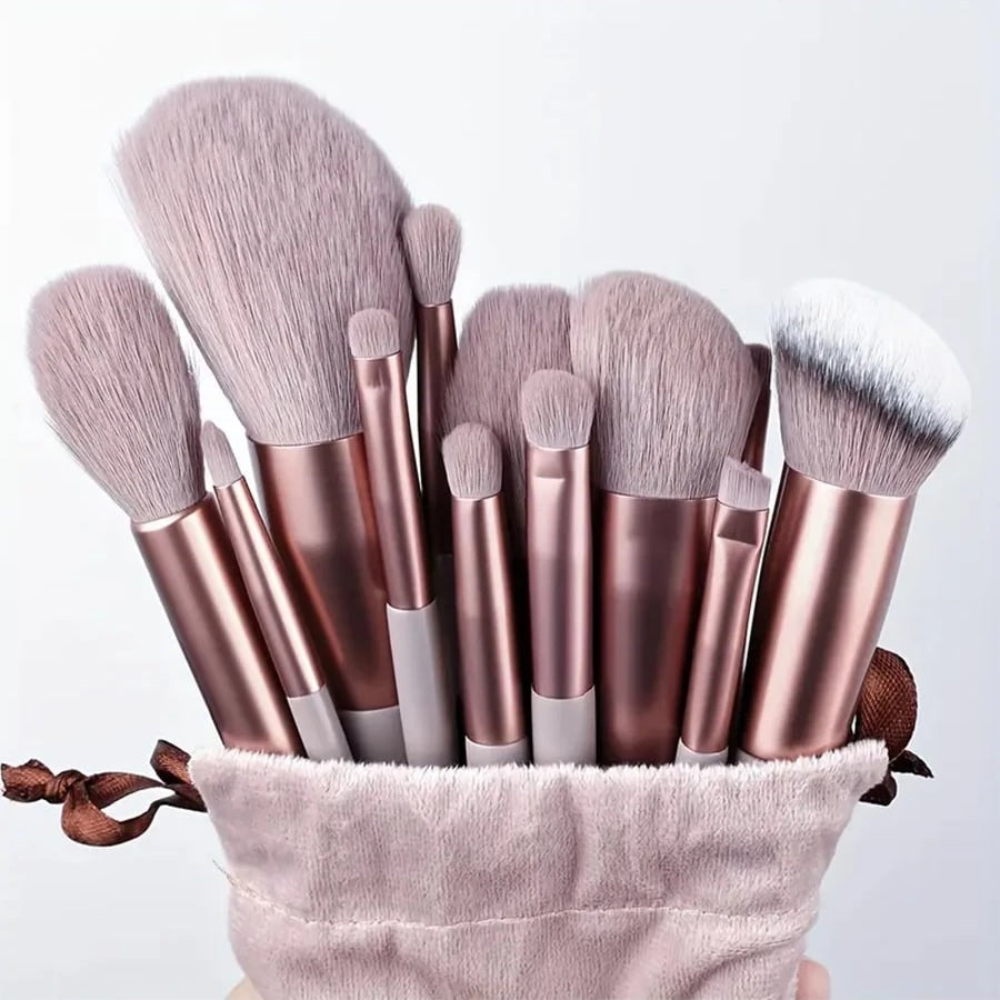13 Piece Makeup Brush Set With Matching – photo 3