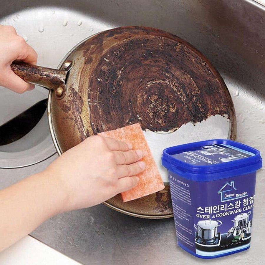 Cookware Cleaner Kitchen Washing Pot Bottom Black – photo 1