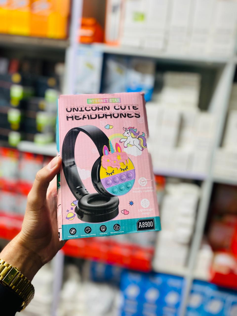 SAMONPOW Kids Bluetooth Headphones �Wireless, Noise-Cancelling, with Microphone | Soft Silicone On-Ear Headphones for School, Travel, Tablet & Phone (random colour)