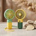 3 Speed Rechargeable Hand Fan �Mini Handy Fan For Kids With Stand (Random Color)