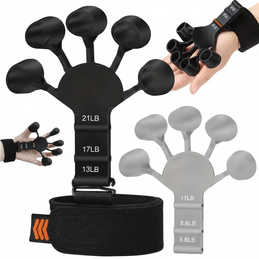 1Pcs Silicone Gripster Grip Strengthener Finger Stretcher Hand Grip Trainer Gym Fitness Training And Exercise Hand Strengthened