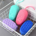 Silicone Body Scrubber Bath Sponge �Soft Exfoliating Shower Brush for Men & Women (Random Color)