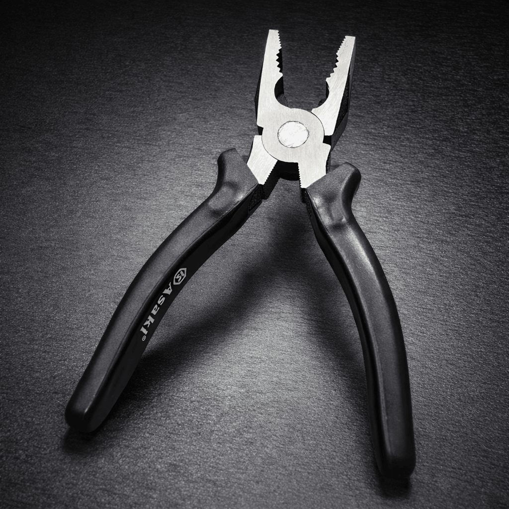 Asaki American Type Combination Pliers �Heavy Duty Industrial Wire Cutting & Gripping Multi-Functional Hand Tool