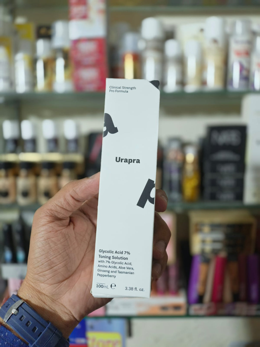 Urapra Glycolic Acid 7% Toning Solution �Exfoliating Toner for Bright & Smooth Skin (100ml)