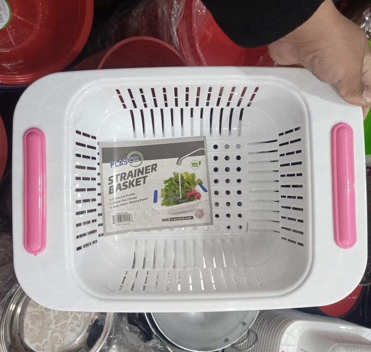 Sink Colander Strainer Basket | Vegetables, Fruits, Pasta & Drying Rack | Durable Kitchen Tool