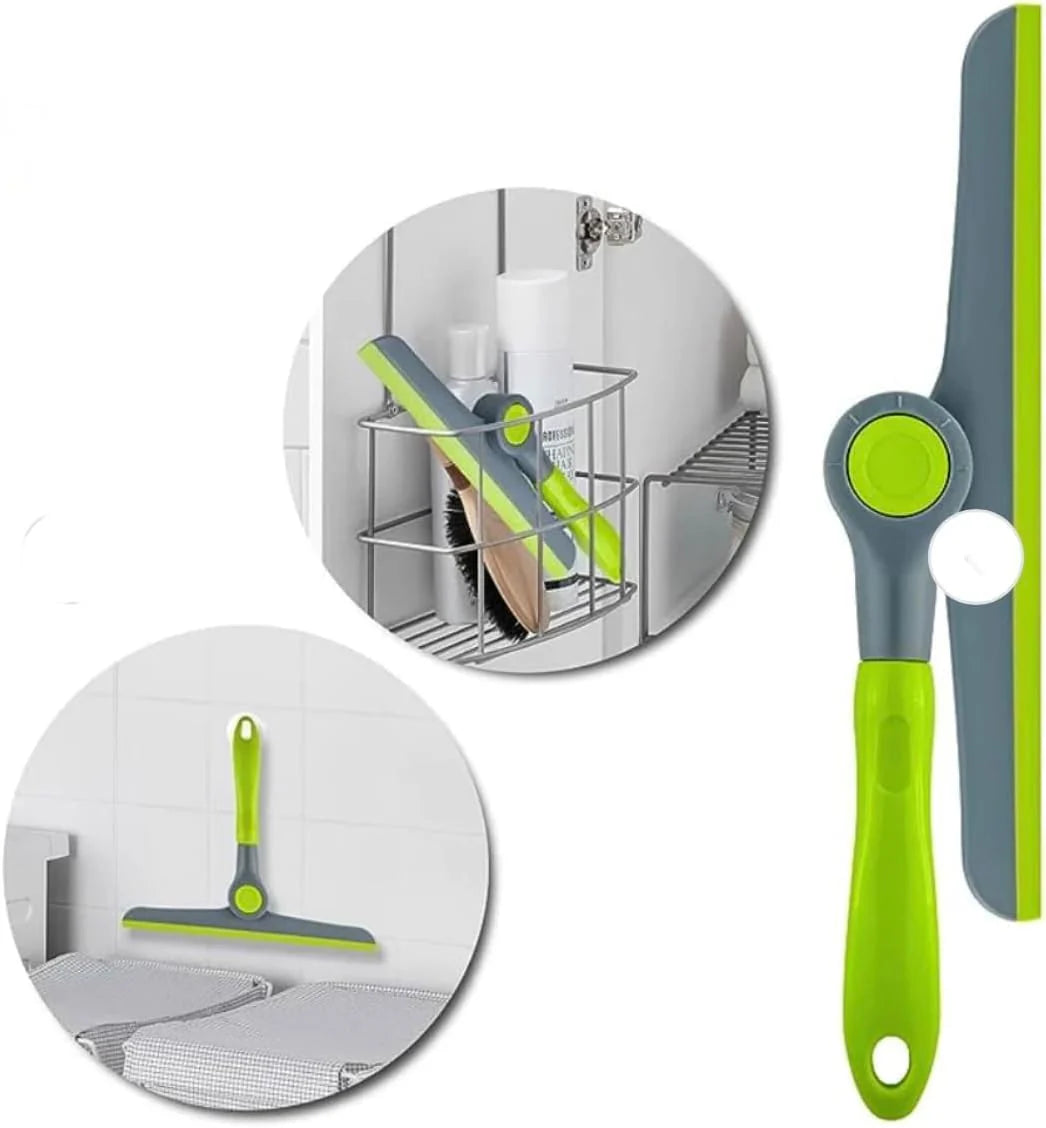 Royal Foldable Wiper with Lock �Multipurpose Window & Mirror Squeegee Tool (Green)