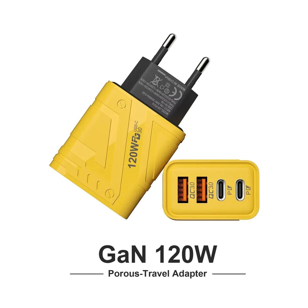 120W GaN Fast Charger 4-Port USB &