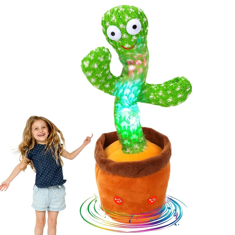 Dancing Cactus Toy for Kids �Talking & Singing Plush Cactus | Interactive Mimic Toy | Battery Operated Fun Toy for Toddlers (Without Box)
