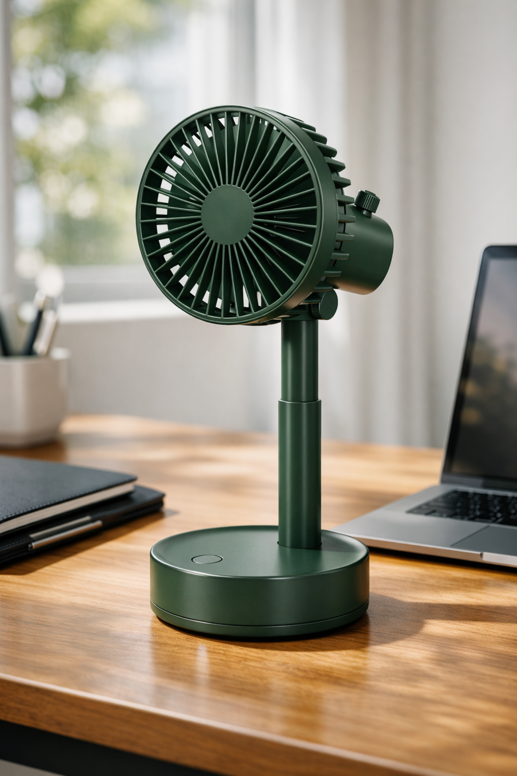 Rotatable Telescopic Portable Fan �Cell Operated, Adjustable Cooling Companion