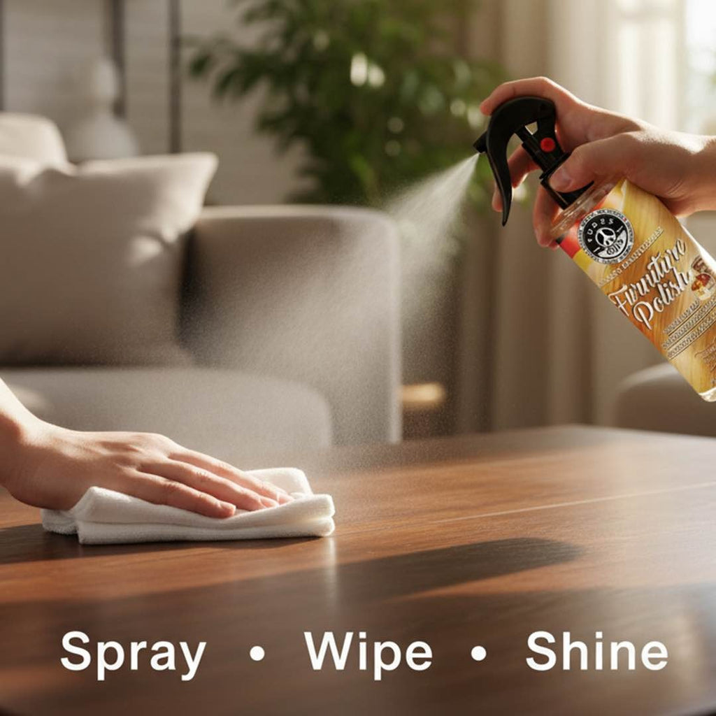 Three Guys Furniture Polish Wood Cleaner And Shine Protector German Engineered Revive Protect And Shine Like New