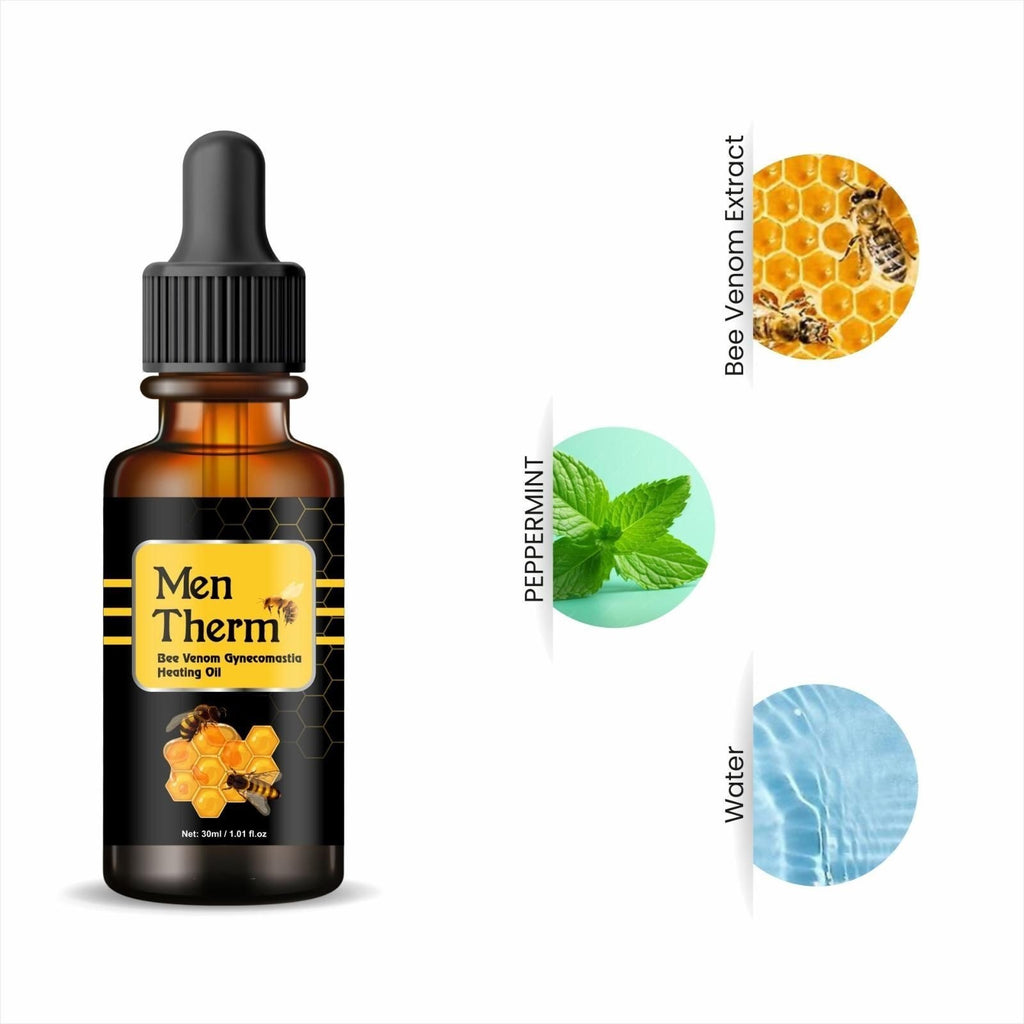 Men Therm Bee Venom Heating Oil �Advanced Gynecomastia Care for Men (30ml)
