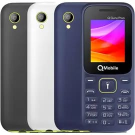 QMobile Guru Plus 1.8 Inch LCD PTA Approved Mobile With 1000mAh Battery Dual SIM Smart Digital Camera And Bluetooth (Random Color)