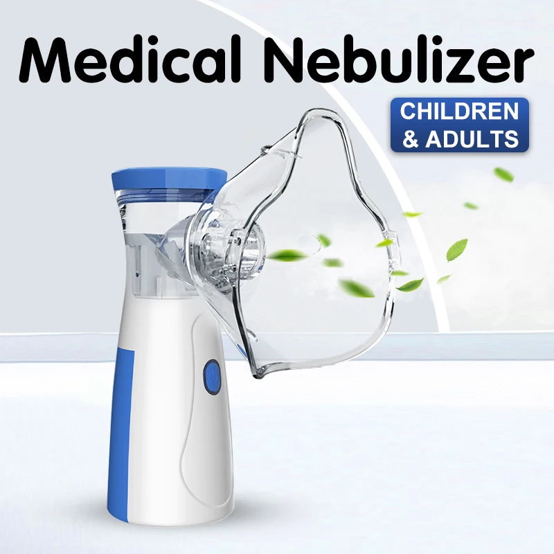 Portable Nebulizer For Asthma �Compact Inhaler Nebulizer Machine For Kids And Adults | Medical Grade Steam Therapy Device For Easy Breathing Relief