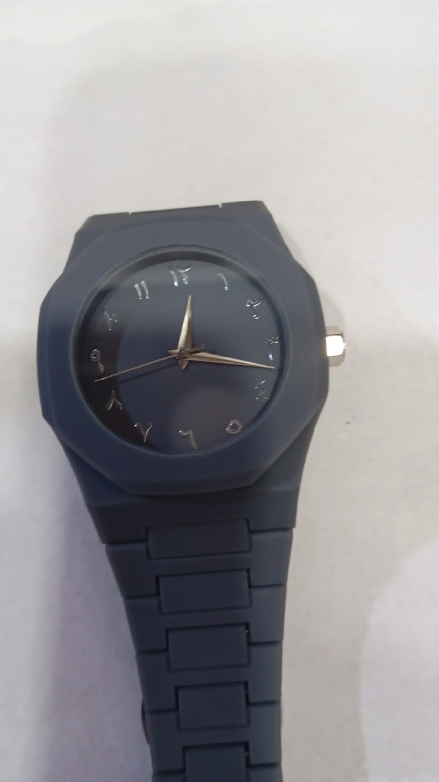 The Noir Eastern Minimalist �Matte Black Octagonal Timepiece ( without box)
