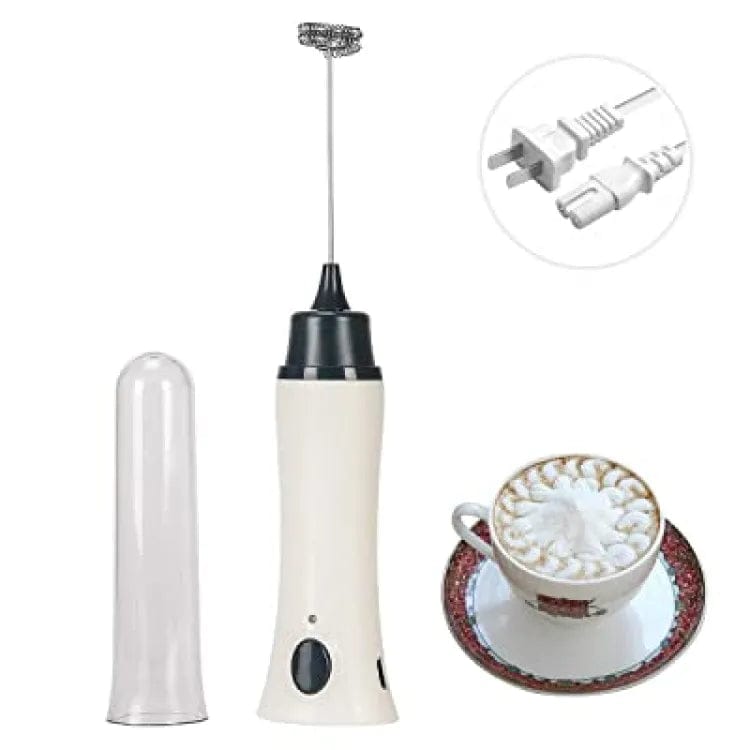 Rechargeable Electric Coffee Frother & Milk Beater �Handheld Foam Maker with Stainless Steel Whisk, USB Charging, and Powerful Motor