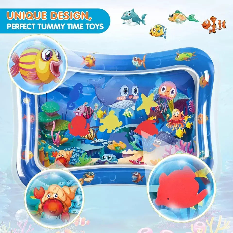 Inflatable Water Play Mat �Premium Baby Toy For Infants & Toddlers, Muscle Strengthening & Sensory Development