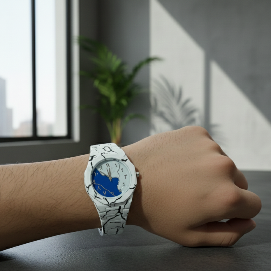 Tiger Aura Watch Stylish Design Durable Build Comfortable Strap Clear Display Perfect For Daily Wear And Special Occasions