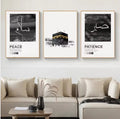 Decoration home decoration item 3 pcs iSLAMIC fRAME board wall decor photo on wall PHOTO TILE canvas art decor for home easy set up with both side tape