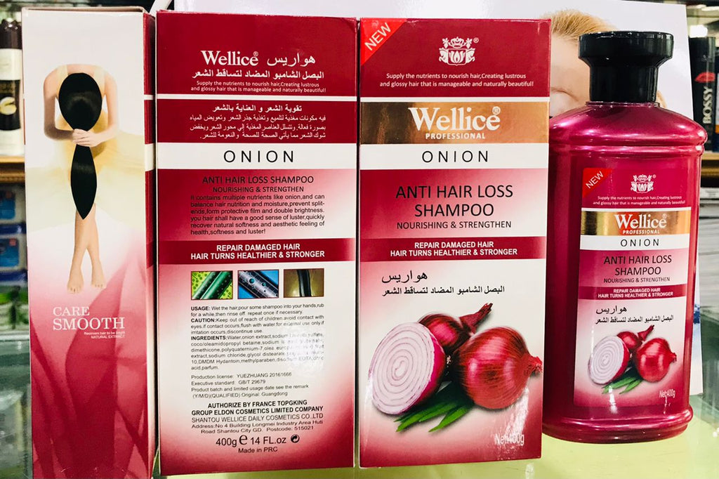 Wellice Professional Onion Anti Hair Loss Shampoo �400g Hair Care Solution to Strengthen, Nourish & Reduce Hair Fall Naturally