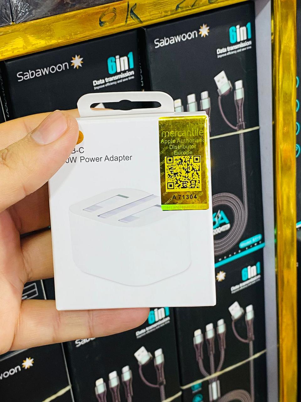 Apple 20W USB-C Power Adapter 3-Pin Original NFC Enabled Fast Charger
