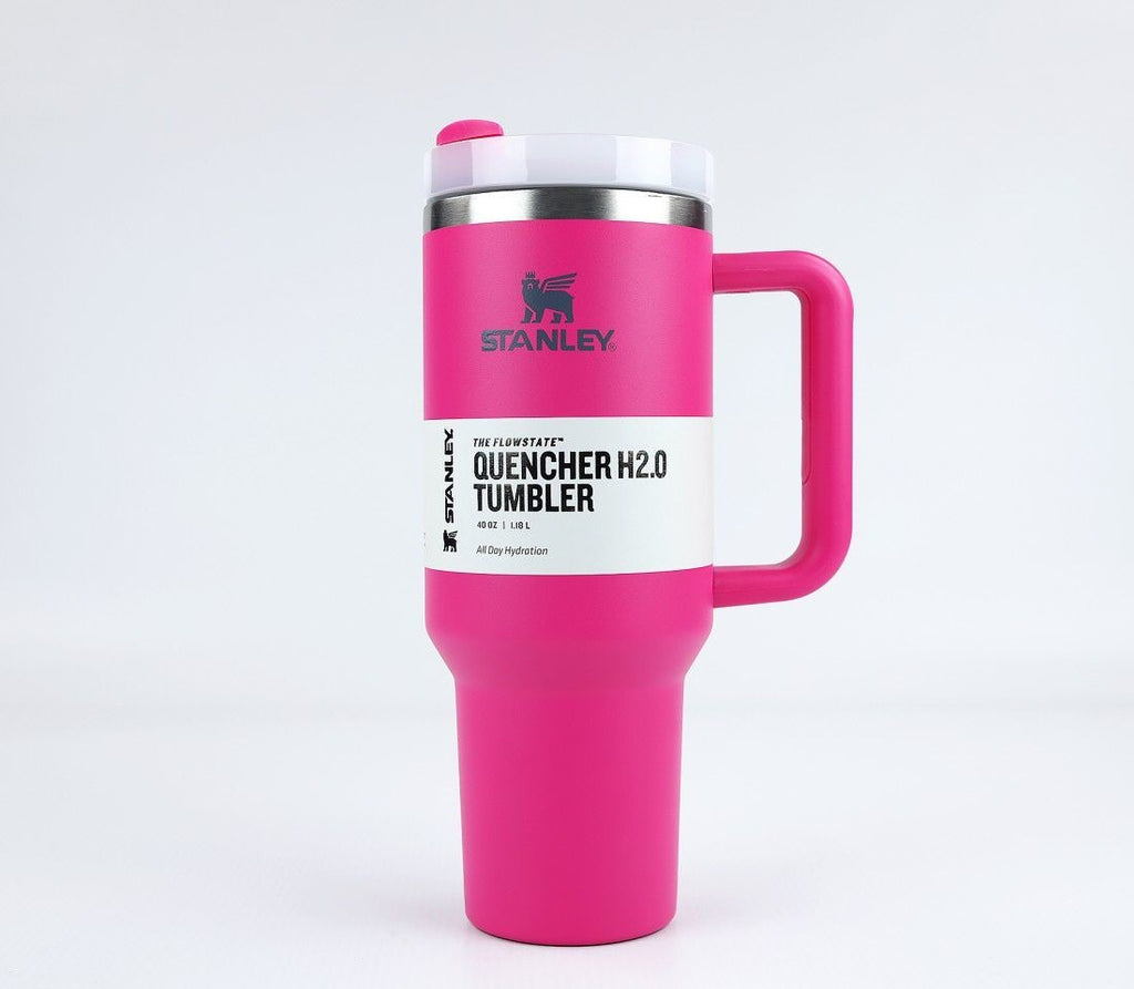 Stanley 40 Oz (1200ML) Stainless Steel Vacuum Insulated Tumbler with Straw �Leak-Proof Quencher Cup for Hot &amp; Cold Beverages, Travel Mug, Gym Water Bottle, Coffee Thermos -Random Colors | Stanley | (With Box)