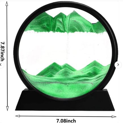 3D Dynamic Moving Sand Art Table Lamp – photo 2