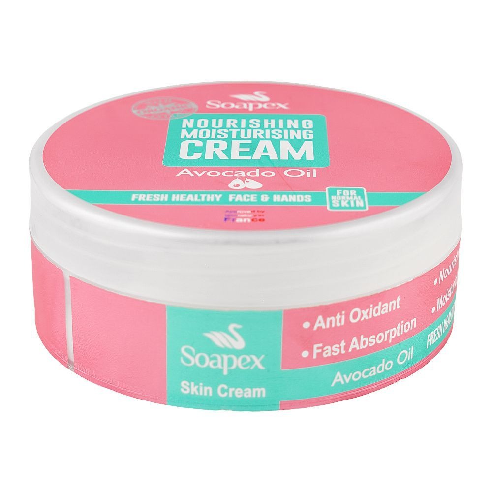 Soapex Nourishing Moisturizing Cream with Avocado Oil �Deep Hydration Face & Hand Cream for Soft, Smooth & Healthy Skin
