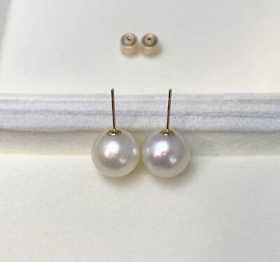 PJT-177 Simple Pearl Earrings 10mm �Elegant Jewelry, Stylish Accessory for Women- White Colour