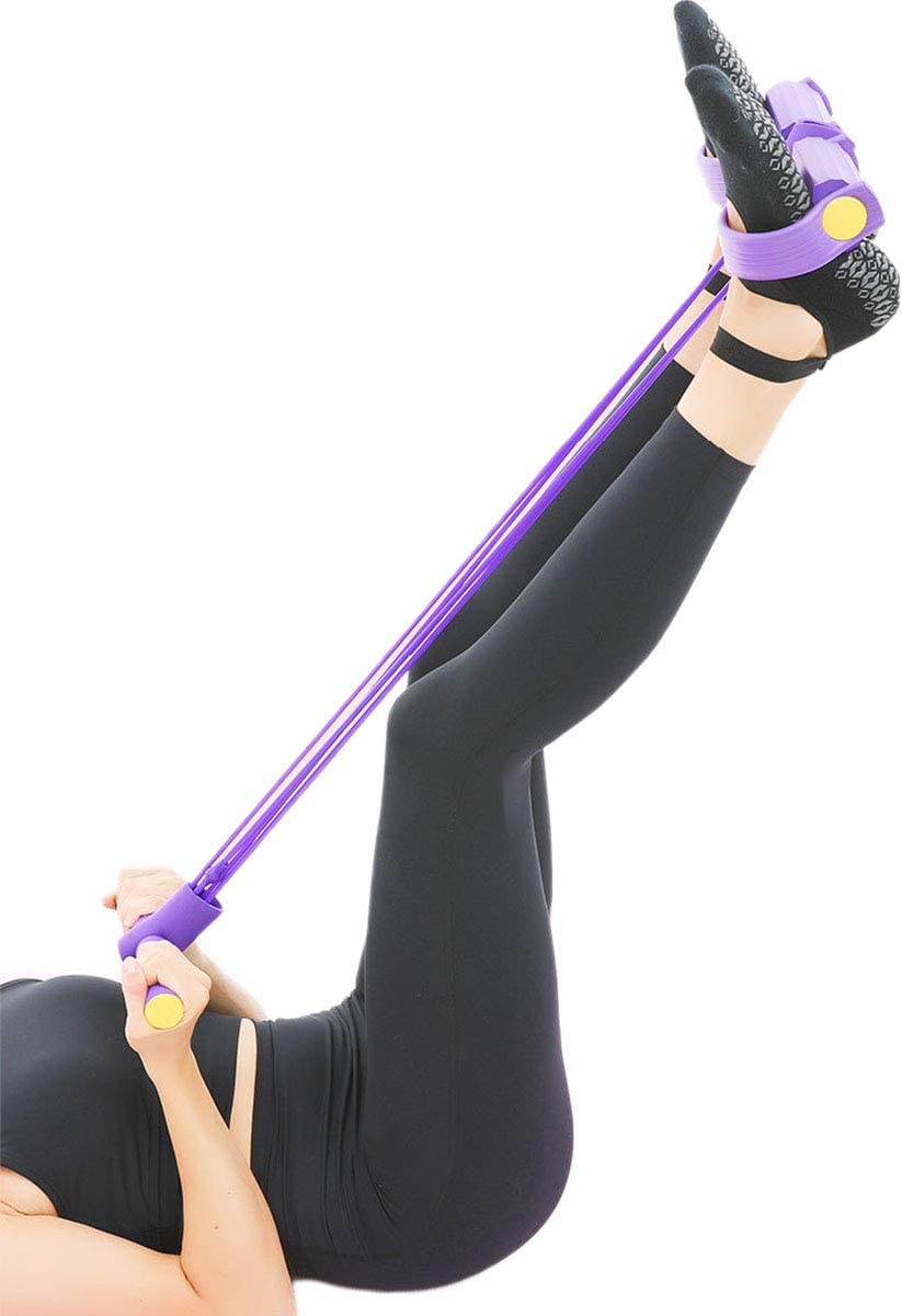 Foot Pedal Resistance Band Elastic Sit-Up Pull