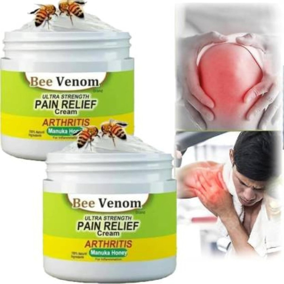 Beevana Ultra Strength Pain Relief Cream With Bee Venom For Arthritis And Inflammation 30g
