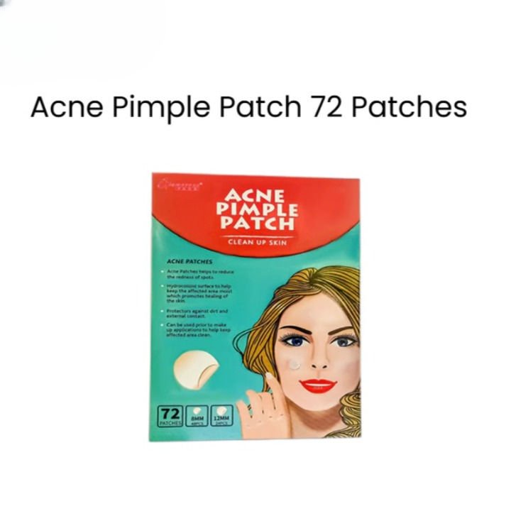 Glamorous Face Acne Pimple Patch �72 Patches Hydrocolloid Invisible Spot Treatment for Pimples & Acne (Only 1 Packet)