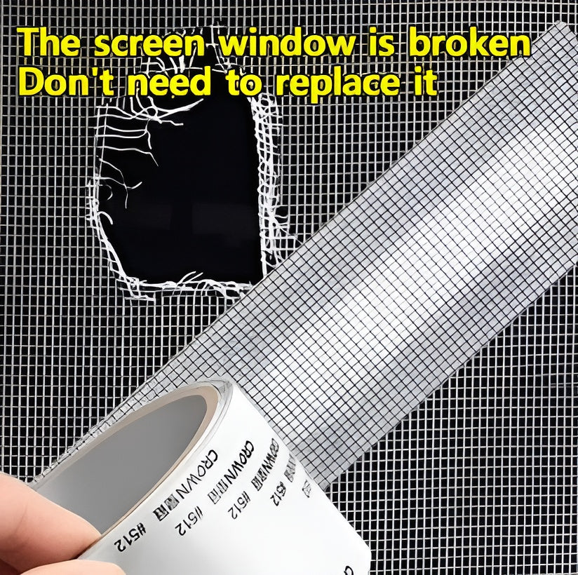 Window Screen Net Repair Tape �Strong Adhesive Mesh Tape for Door & Window Screen Repair, Easy Fix for Holes and Tears | 2 Meter