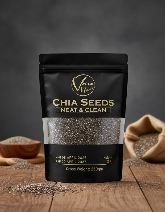 Valam Naturals Chia Seeds �100% Pure, Clean & Nutrient-Rich Superfood
